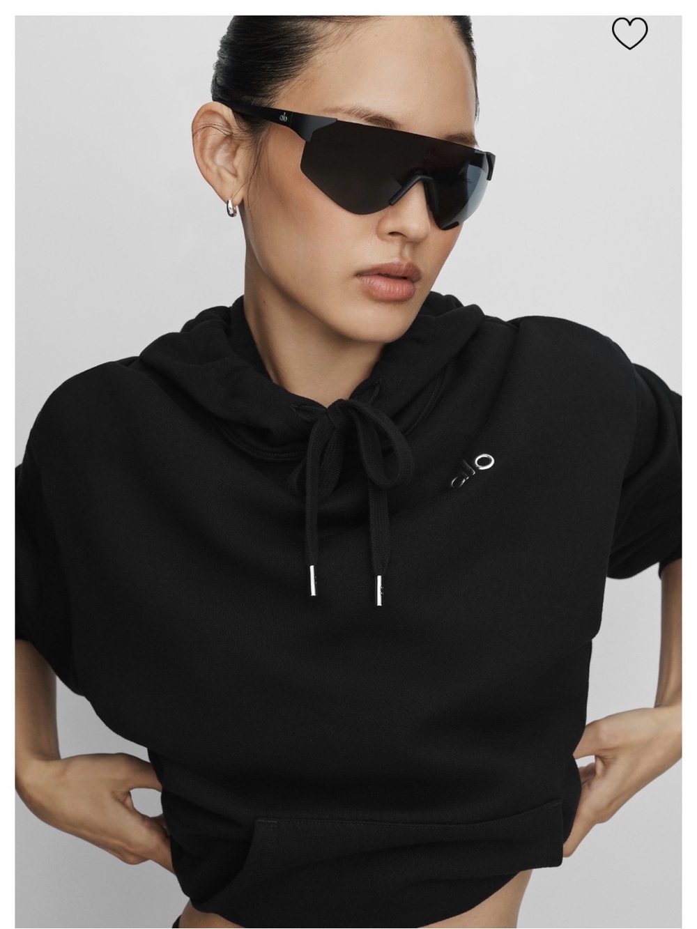 ALO Yoga Black Accolade Unisex hoodie Black - Picture 6 of 6